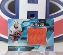 Oliver Wahlstrom 2019-20 - Rookie Relic Jumbos Ud Ice